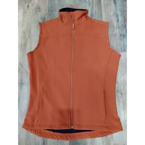 Fossa Ladies Journey Vest Womens ‎ Soft Shell Full Zip Lined Fall Burnt Orange S